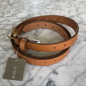 Brand new J.crew skinny Italian leather belt